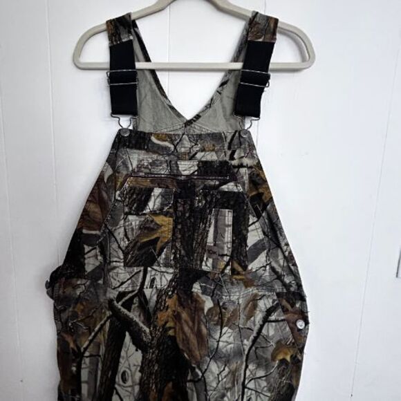 Walls Hunting Bib Overall Men's 40 Green Realtree Camouflage 100% Cotton Hunting - Picture 1 of 13